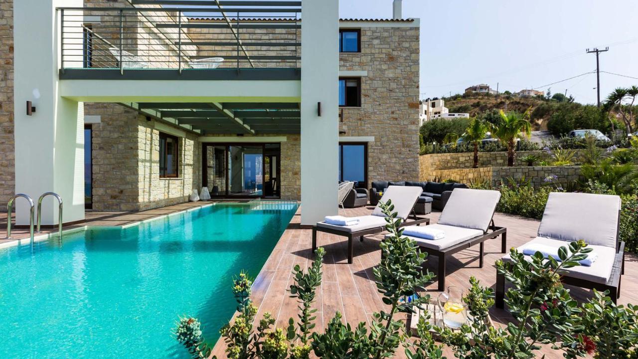 Villa Emilia I Luxury, Amazing Seaview, Next To The Town Kíssamos Zewnętrze zdjęcie