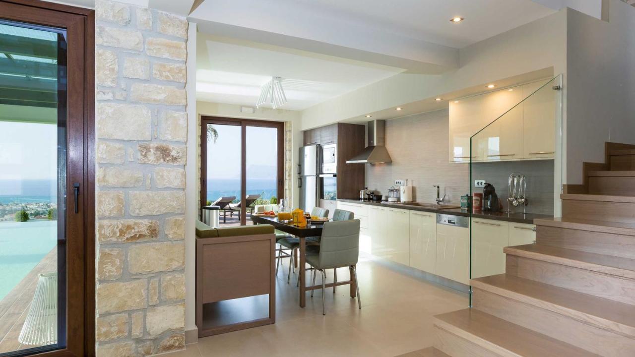 Villa Emilia I Luxury, Amazing Seaview, Next To The Town Kíssamos Zewnętrze zdjęcie