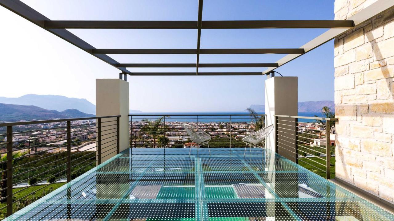 Villa Emilia I Luxury, Amazing Seaview, Next To The Town Kíssamos Zewnętrze zdjęcie