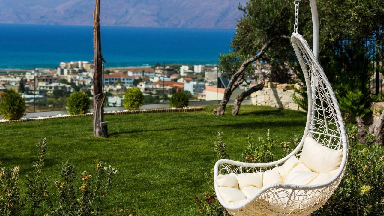 Villa Emilia I Luxury, Amazing Seaview, Next To The Town Kíssamos Zewnętrze zdjęcie