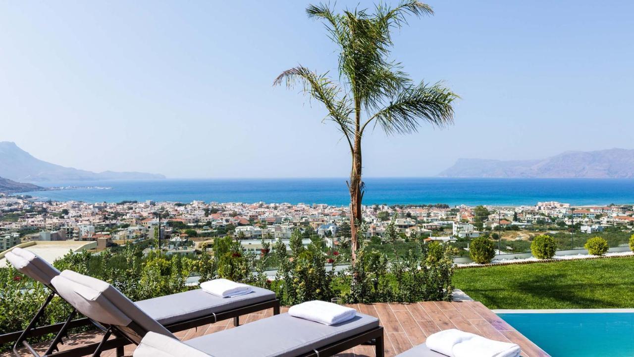 Villa Emilia I Luxury, Amazing Seaview, Next To The Town Kíssamos Zewnętrze zdjęcie
