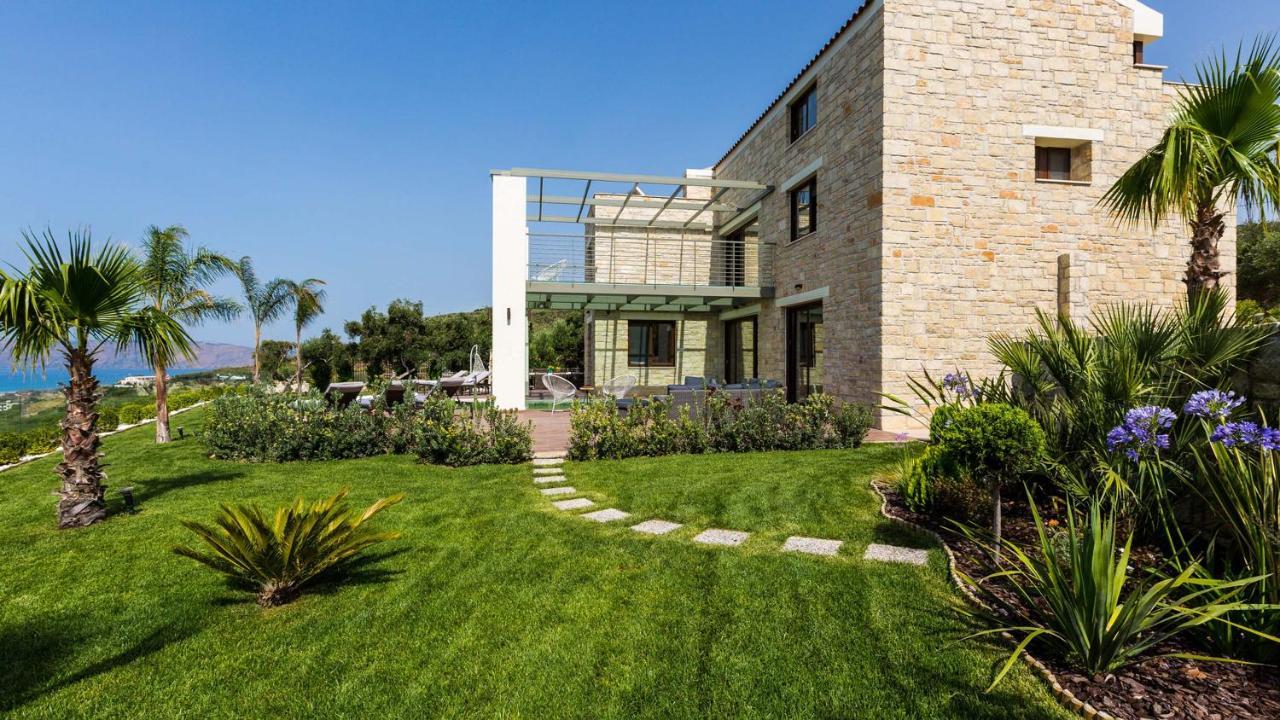 Villa Emilia I Luxury, Amazing Seaview, Next To The Town Kíssamos Zewnętrze zdjęcie